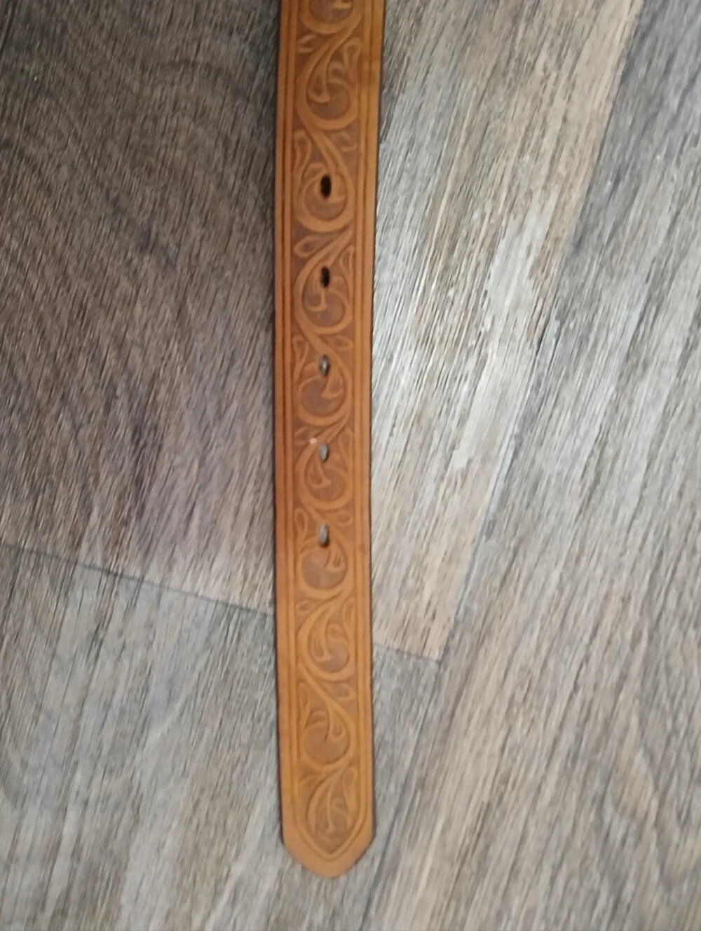 Justin Girls Aged Bark Western Scroll Trophy Belt 815BD